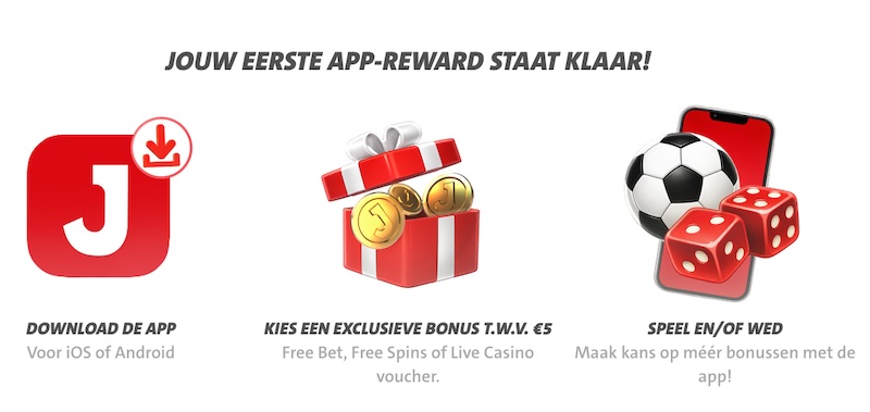 jacks.nl app bonussen