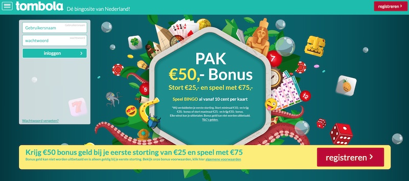 Tombola-welkomstbonus