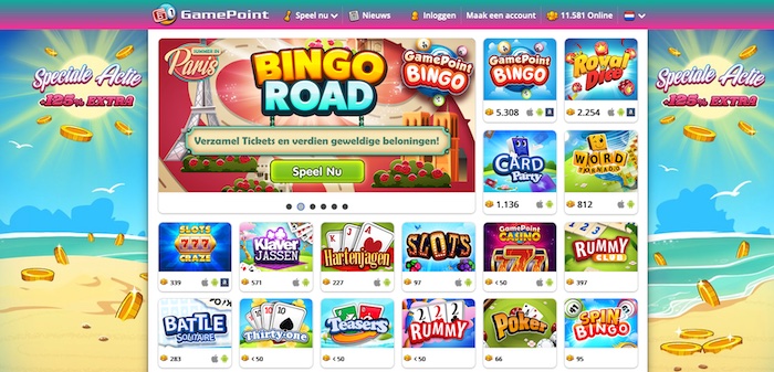 GamePoint bingo spellen