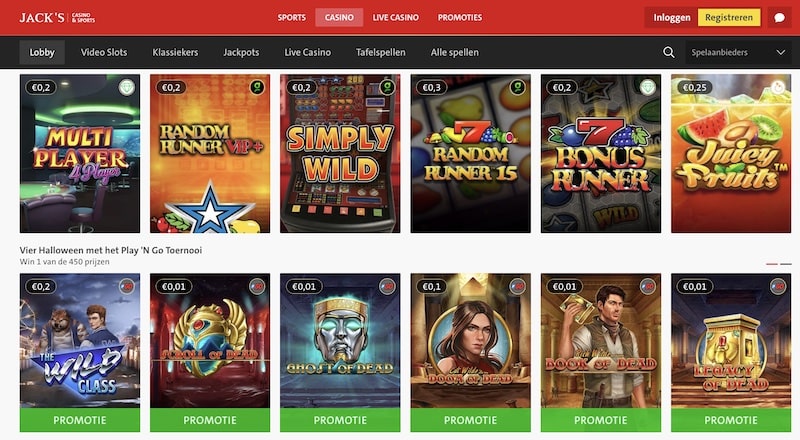 Jack's-Online-casino-spellen