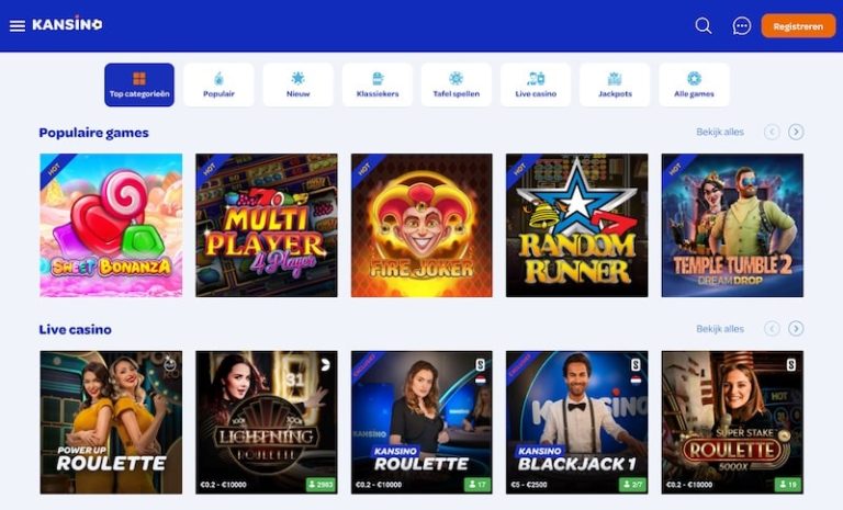 Kansino - Nederlands Online Casino nu €25 Gratis Bonus! Kom nu!
