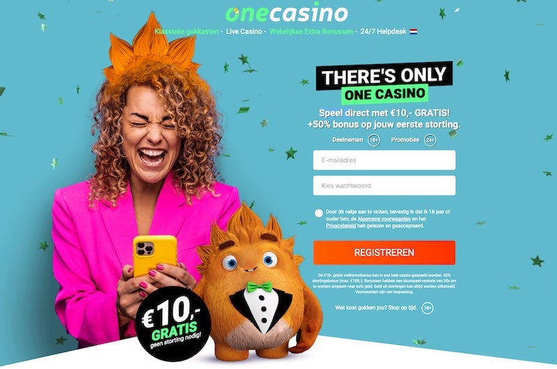 One-Casino-account-aanmaken