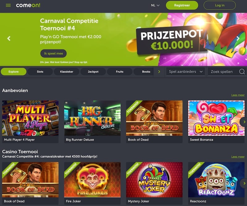 comeon casino nederland