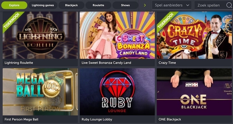 comeon casino spellen