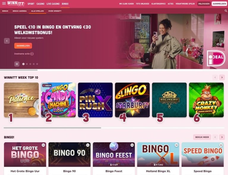 WinnItt Bingo | Beste bingosite Nederland. Review, uitleg en bonus!