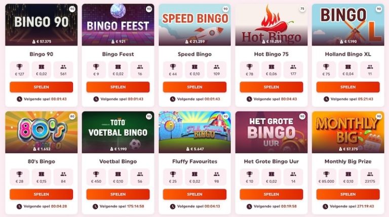 WinnItt Bingo - Het beste Online Bingo Casino van Nederland.