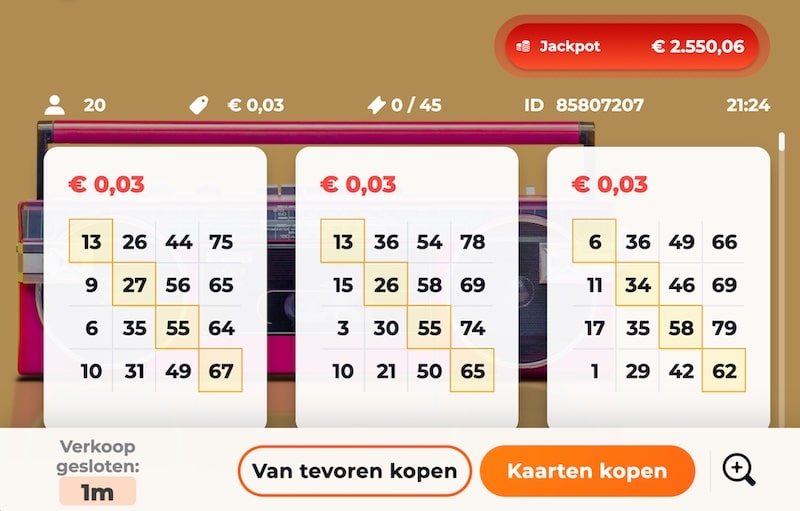 online bingo voor geldprijzen