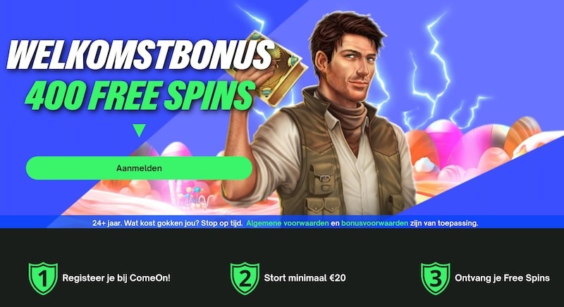 comeon-bonusactie-400-spins